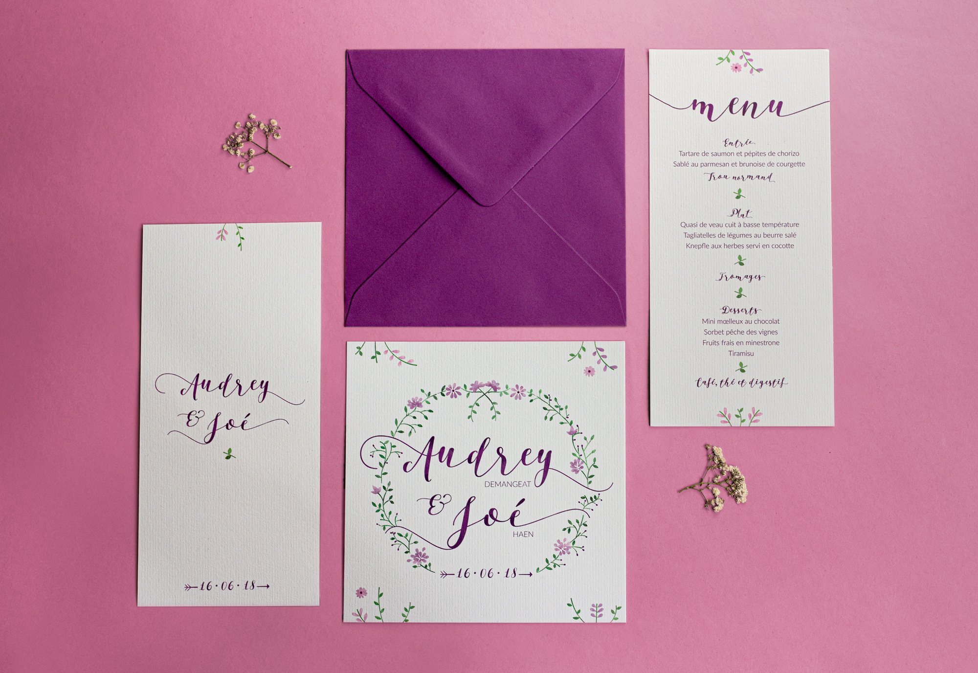 Wedding stationery set