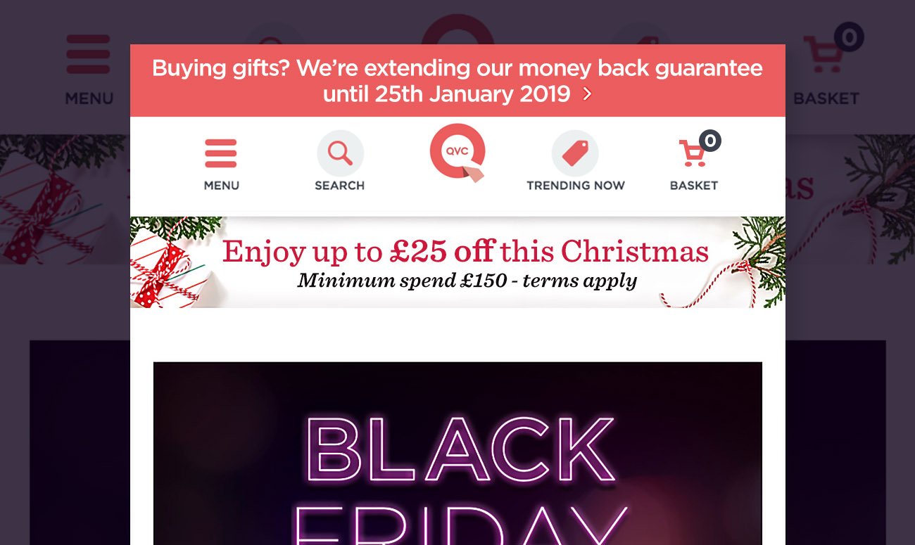 Christmas voucher campaign web banner