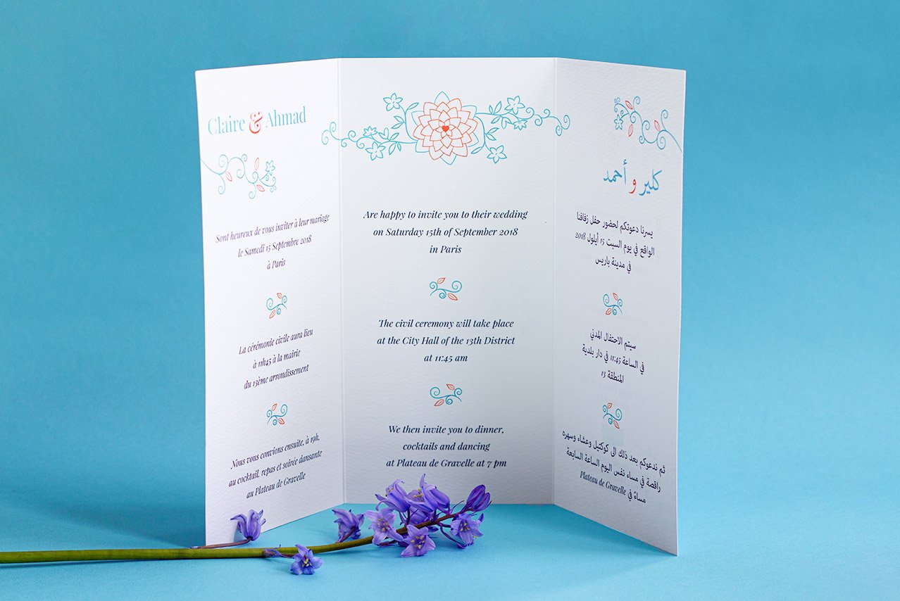 Wedding invitation details